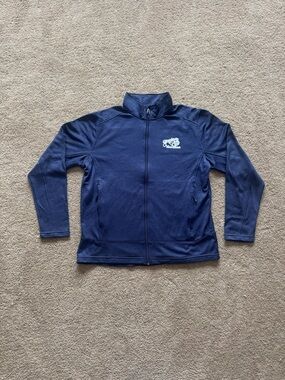 Men’s Large “Grandmas Marathon” Blue Quarter Zip